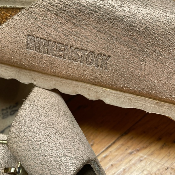 Birkenstock Arizona Leather Slide Sandals Sz Womens L5 - Picture 4 of 9